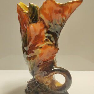 Vintage Giftcraft Japan Decorative Vase Fall colours 8 1/2"